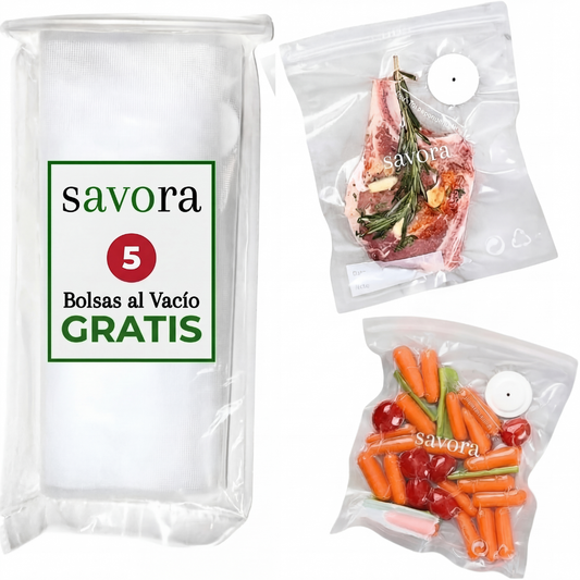 Pack 5 Bolsas al Vacío GRATIS